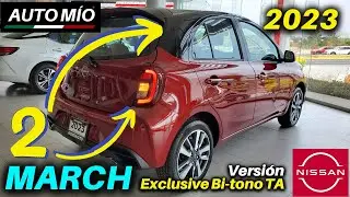 😃 NISSAN MARCH EXCLUSIVE BI-TONO TA 2023 | Todos Los Detalles $$$ #nissan #march #nissanmarch