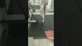 Flat ribbon inserting and pasting machine, hot melt glue #cardboardbox #paperboxmakingmachine