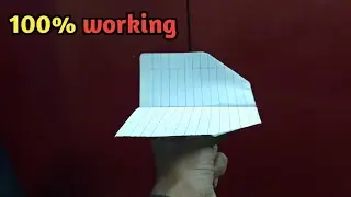 फ्लाइंग बर्डपेपर प्लेन How to make a notebook paper plane flying bird 🐦🔥