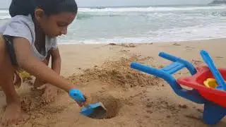 #Kids#Play How to Play with Sandy beach --- Kids Beach Playing Time