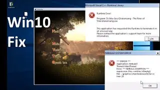 drakensang the river of time win 10 fix error Nebula3