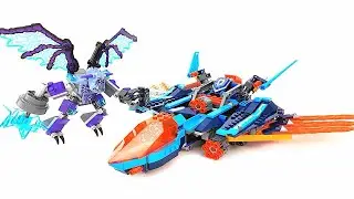 【月光砖厂】乐高LEGO2017未来骑士团NEXO70351克雷的神鹰连发战斗机乐高积木速组评测