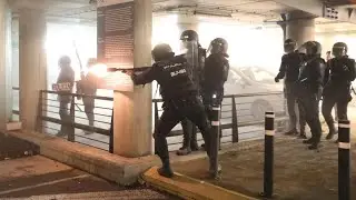 Protestas contra la sentencia del proc&eacute;s en el aeropuerto de Barcelona