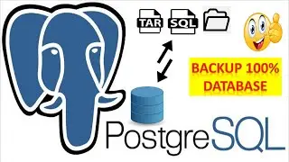 How To Backup/Extract Database Using pgAdmin From PostgreSQL Server || BAK | TAR | Directory Option