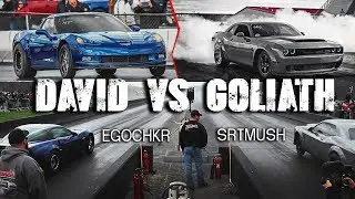 SrtMush's Dodge Demon vs Heads Cam Nitrous C6 Z06
