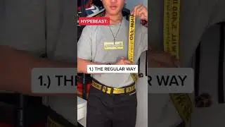 HYPEBEAST: &ldquo;3 WAYS TO WEAR ON OFF-WHITE BELT&rdquo; 🚧 🔥 *HOW TO GUIDE #shorts #streetwear