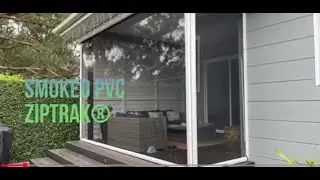 New installation of outdoor Ziptrak PVC blinds