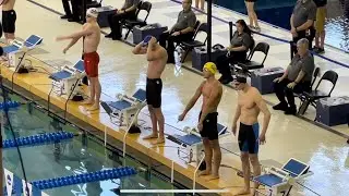 2022 NCAA 100 Back Final: Stokowski (44.04), Burns, Chaney, Lasco, Farris, Seeliger