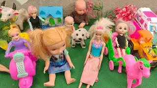 Bitu situ ki khani Barbie dall all day routine in Indian village gadi wala cartoon toys cartoon 