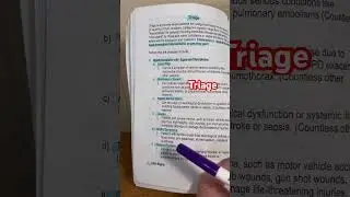 Запись в соответствующем видео! Основы сортировки пациентов для начинающих медсестер скорой помощ...