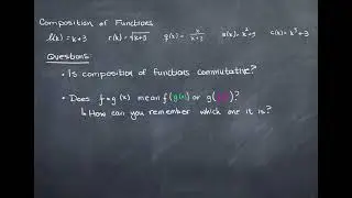 Precalulus I-Composition of Functions