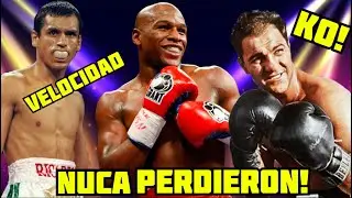 BOXEADORES INVICTOS DE LA HISTORIA APLASTARON A TODOS TOP 5! MAYWEATHER ,FINITO,ROCKY?