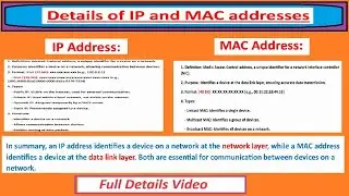 Details of IP and MAC addresses #hpscexam #kvscomputerteacher #dsssbpgtcomputerscience