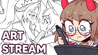 Drawing art for a new cover (Art Stream) #Duckult