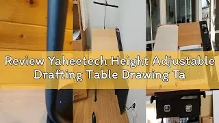 Review Yaheetech Height Adjustable Drafting Table Drawing Table Artist Desk Tilting Tabletop Art Cra