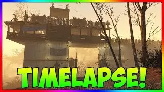Fallout 4 - Somerville Place Settlement Building Timelapse! (With Mods)