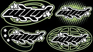 WILD y2k inspired logo typography design timelapse