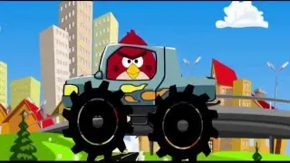 Monster Trucks ANGRY BIRDS for children- Yesterday Tivi