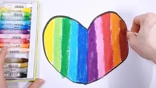 Learn Colors with Rainbow Heart and Carrot Drawing and Coloring for Kids Baby Children Toddlers!