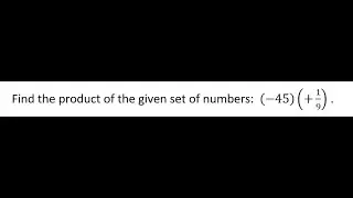 Multiplying and Dividing Rational Numbers 24