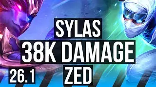 SYLAS vs ZED (MID) | 38K damage | KR Diamond | 26.1