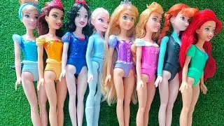 Disney Princess Doll Makeover ~ DIY Miniature Ideas for Barbie   Wig, Dress, Faceup, and More! DIY 