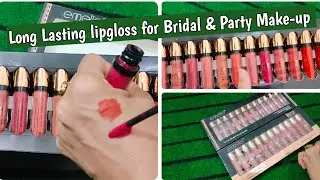 Emelie lipgloss  24 shades review // Most useable lipgloss in parlors //