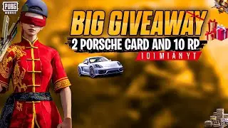 BIG GIVEAWAY LIVE 🎁 | Conqueror Push Hard Lobby 🔥 | 2 Porsche Card + 10 RP | 101MainYT