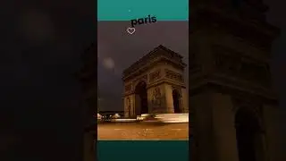 Arc de Triomphe in Paris |beautiful cinematic video#shorts #travel #paris