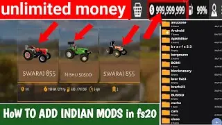 How to increase money and // add mods // add indian tractors in fs20 #fs20