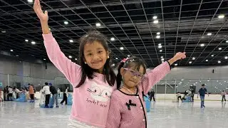 Ice Skating in Sm Moa with ate Zia