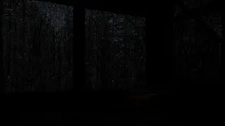 🌧️ Rain Falling Outside the Window | Dark Forest Night & Deep Sleep Ambience 🪟