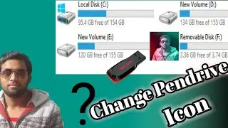 Change Pendrive Icon कैसे दिखाएं पेनड्राइव icon में  अपने खुद की फोटो?