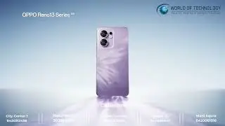 New Oppo RENO 13 Series available now at WORLD OF TECHNOLOGY.  #worldoftechnology  @oppomobileindia