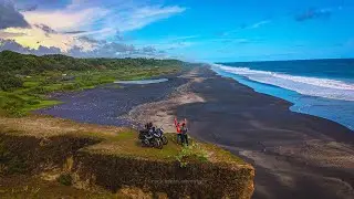 Dua CB150X Menelusur Surga Pantai Selatan Sukabumi, Nusa Penida Van Java   MotoCamping Adventure