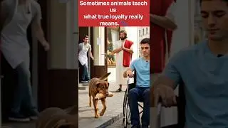 Sometimes animals teach us what true loyalty really means. 🐾 #kindness #motivation #viralshorts