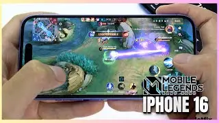 iPhone 16 Mobile Legends Gaming test MLBB | Apple A18
