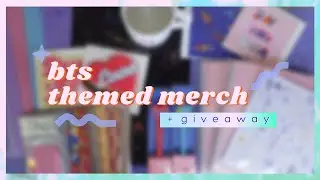 bts themed merch unboxing + a huge giveaway! 📦💜 〰️ all things kyot