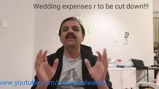 Wedding expenses are to be cut down to save young bros!!!