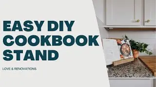 How to Make a DIY Wooden Cookbook Stand // Easy Beginner Woodworking Project, Great DIY Gift Idea