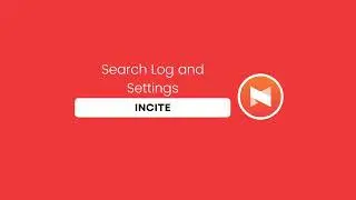 Search Log and Settings - Admin Panel | Incite