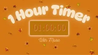 🍂 1 Hour Cute and Cozy Timer | With Lo-Fi Music | Fall Leaves and Autumn Aesthetic Animation