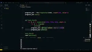 How to make progress bar for function in tkinter