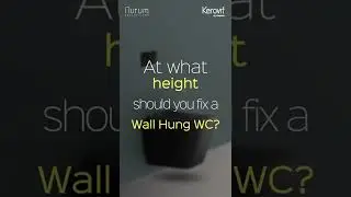 At what height should you fix a wall hung WC? | Water Closet | Toilet Seat #shorts
