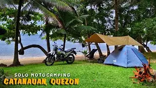 CATANAUAN, QUEZON ADVENTURE & MOTOCAMPING, SILENT VLOG, RELAXING, RAIN SOUNDS