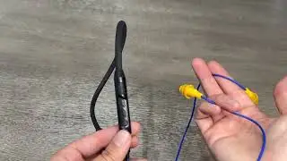 MIPEACE Bluetooth Earplug Headphones for work, Neckband Ear Protection Bluetooth earplugs Work earbu