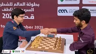 Gukesh Dommaraju VS Anish Giri || Fide World Rapid & Blitz Championships 2025 || #chess #chessgame 