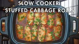 The Best Slow Cooker Stuffed Cabbage Rolls | Easy Comfort Food Dinner
