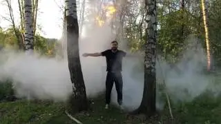 Взрыв муки петардой