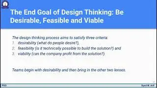 Lecture 03: The Design Process, Design Thinking and Product lifecycle